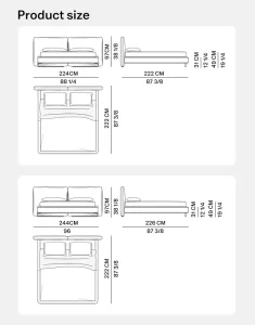 MINOTTTI Tatlin-Cover Up-holstered Beds