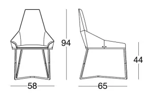 Longhi Miu Dining Chair