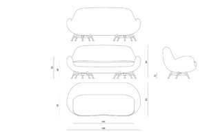 Visionnaire Mercury Sofa