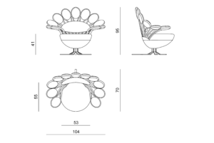 Visionnaire Pavone Armchair