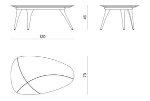 Visionnaire deimos marble low table