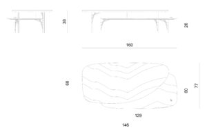 Visionnaire Trapeze Table