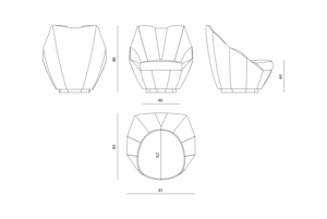 Visionnaire Sontag Armchair