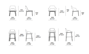 Poliform Sophie Lite Dining Chair