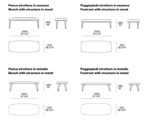 Poliform Jane Long Bench