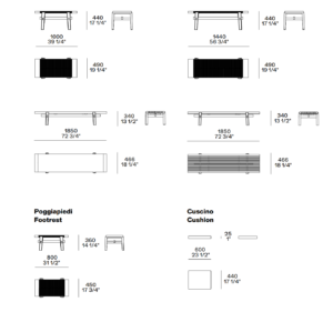 Poliform Home Hotel Long Bench