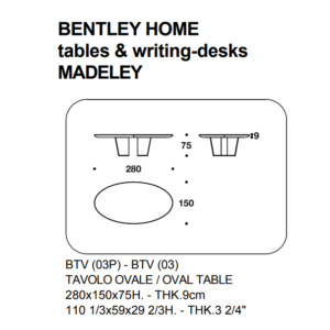 Bentley Madeley Table