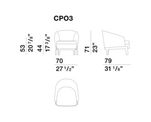 Molteni&C Chelsea Armchair