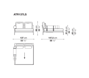 B&B Italia B&B Atoll Sofa