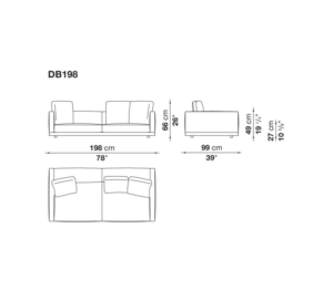 B&B Italia Dock Low Version Sofa