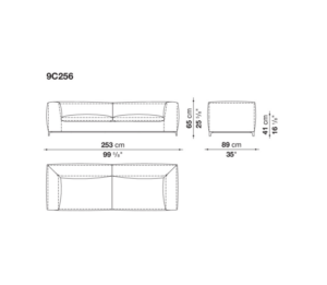 B&B Italia Michel Club Sofa