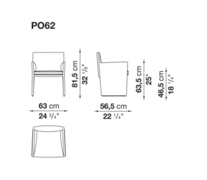 B&B Italia Posa Armchair