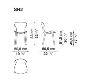 B&B Italia Papilio Shell Dining Chair