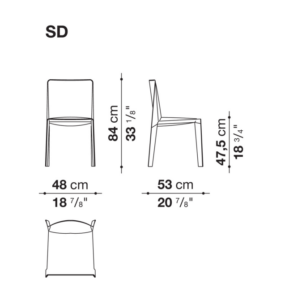 B&B Italia Doyl Dining Chair