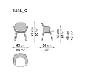 B&B Italia Iuta '14 Dining Chair