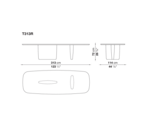 B&B Italia Tobi-Ishi Dining Table