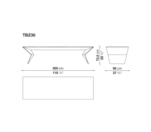 B&B Italia Blitz Dining Table