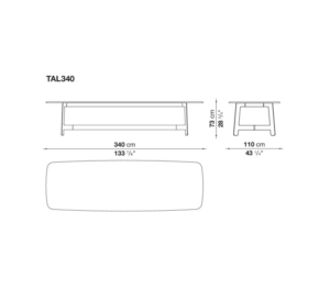 B&B Italia Alex Dining Table