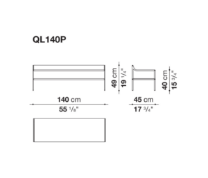 B&B Italia Quiet Lines Bench