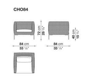 B&B Italia Charles Outdoor Armchair