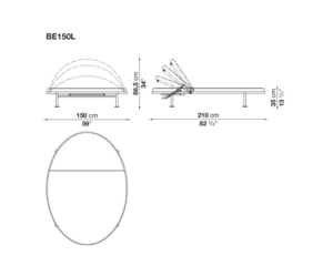 B&B Italia Borea Outdoor Sunbed