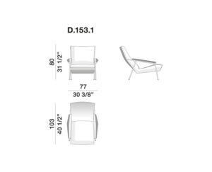 Molteni&C D.153.1 Armchair