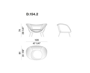 Molteni&C D.154.2 Armchair