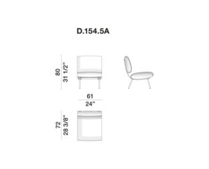 Molteni&C Round D.154.5 Armchair