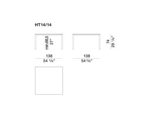 Molteni&C Half A Square Dining Table