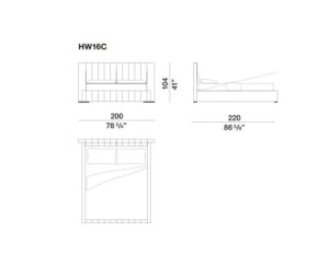 Molteni&C High-Wave Bed