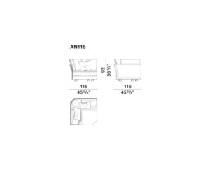 Molteni&C Holiday Sofa