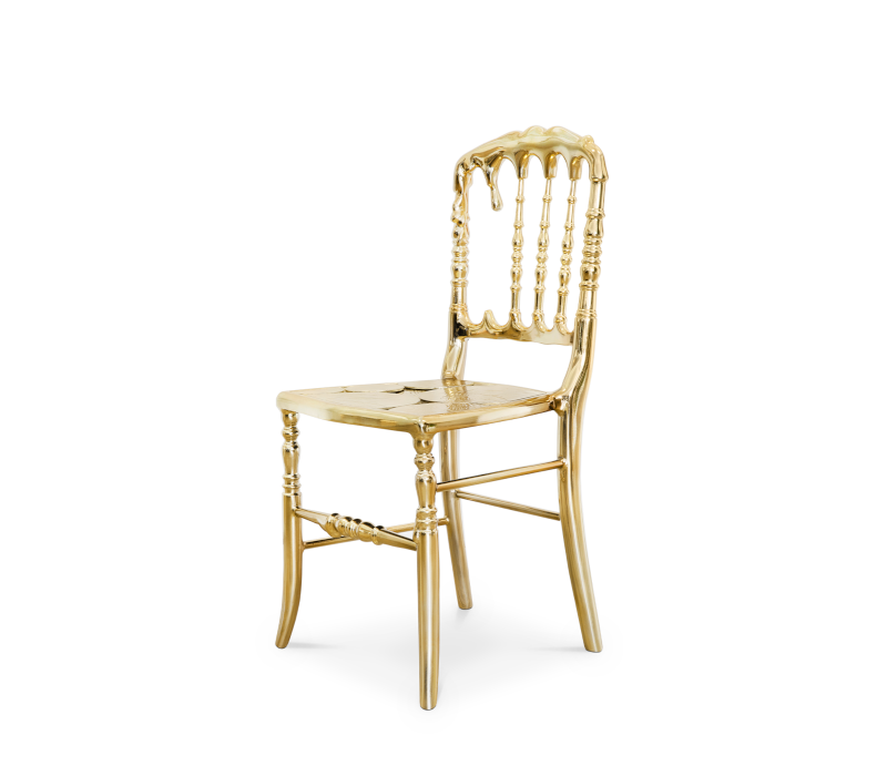 Boca Do Lo*o Emporium Gold Dining Chair