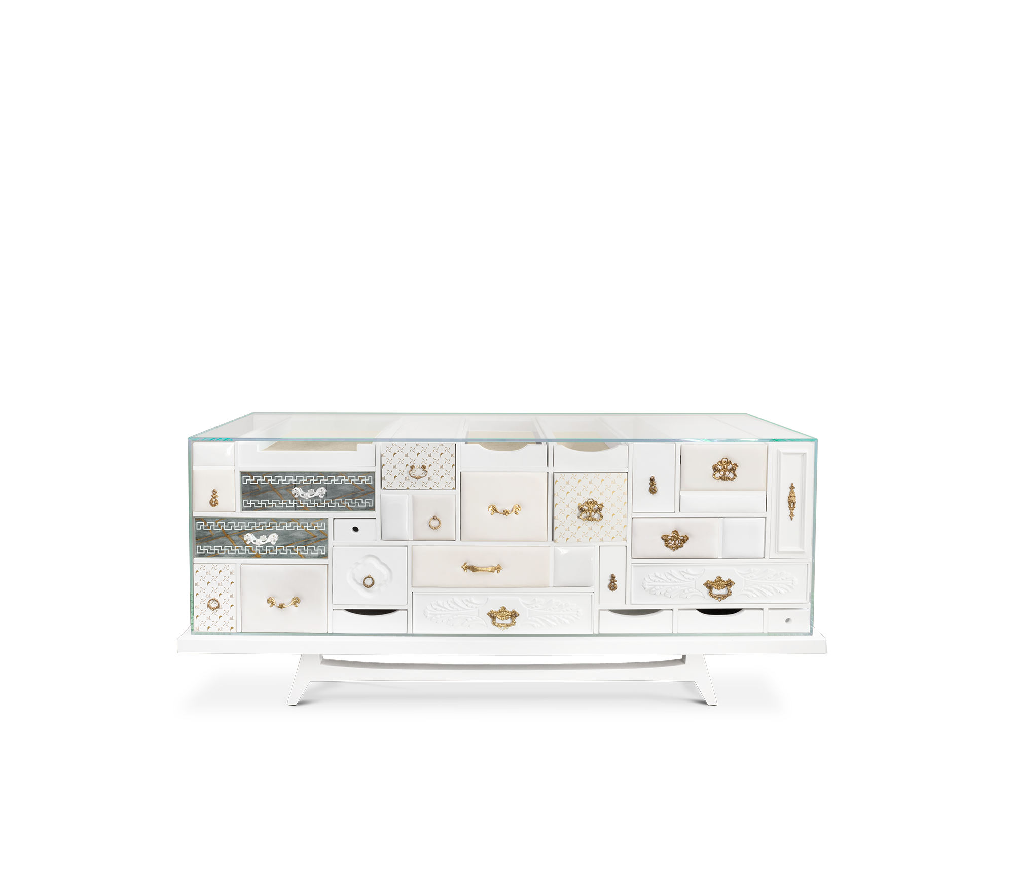 Boca Do Lobo Mondrian White Sideboard