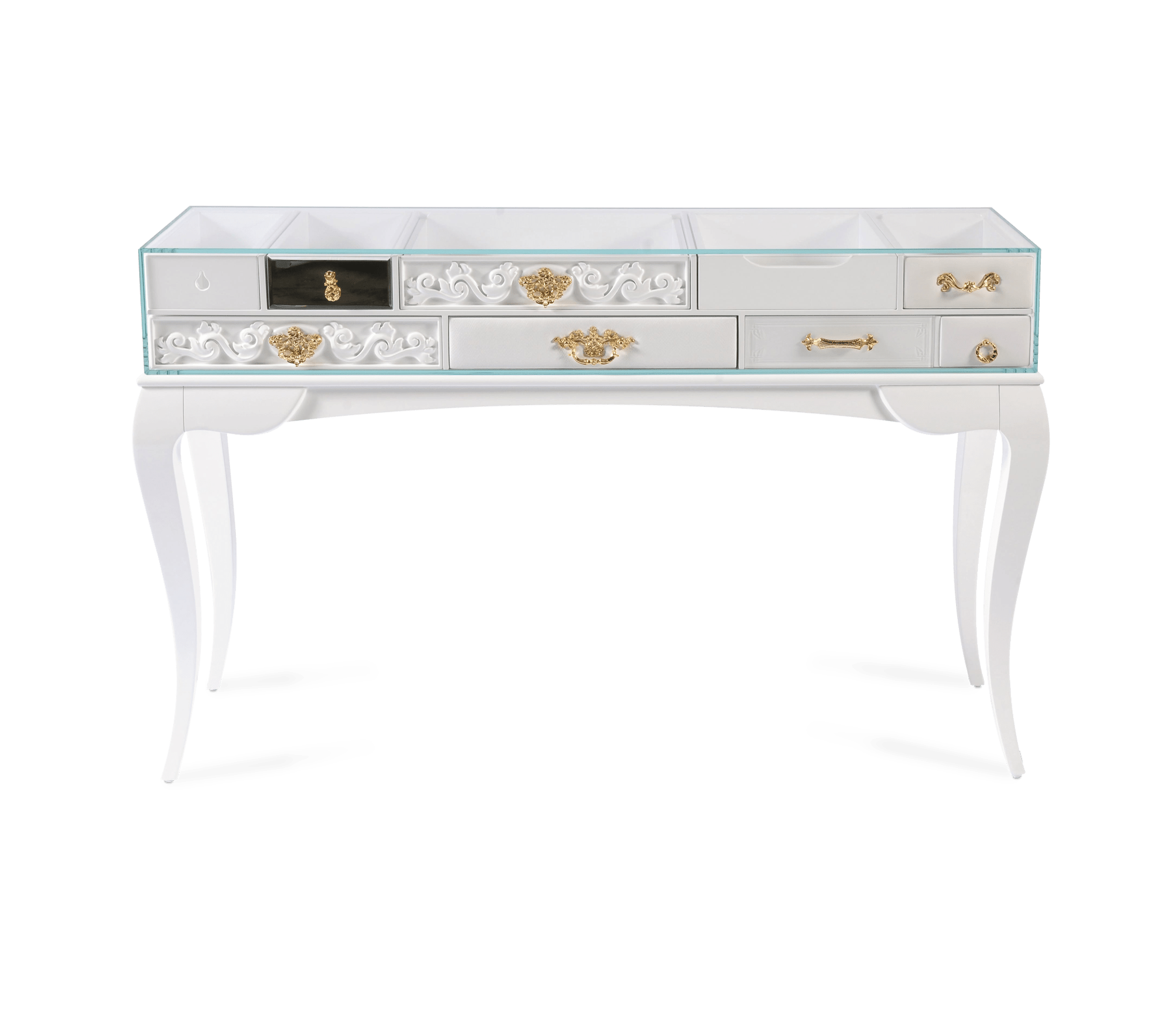 Boca Do Lo*o York White Console Table