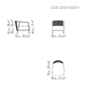 Flexform Crono Armchair