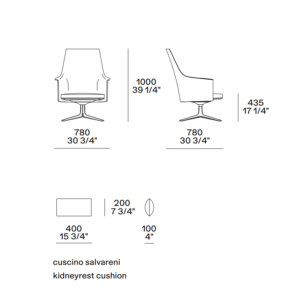 Poliform Stanford Loungue Armchair