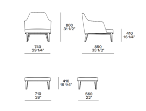 Poliform Jane Large Armchair