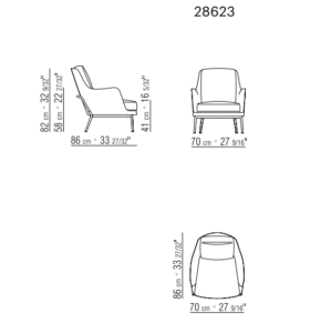 Flexform Marley Armchair