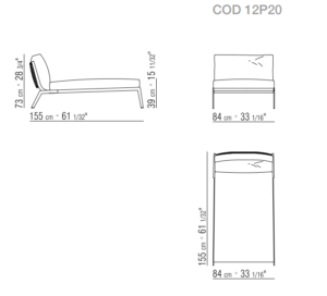 Flexform Happy Chaise Longue