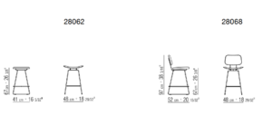 Flexform Echoes S.H. Dining Chair