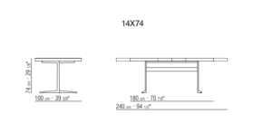 Flexform Fly Dining Table