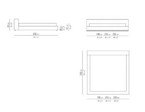 Flexform Groundpiece Bed