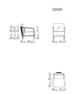 Flexform Crono Outdoor Armchair