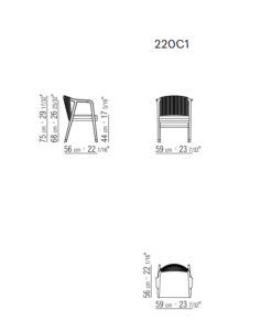 Flexform Crono Outdoor Chair