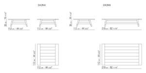 Flexform Desco Outdoor Table