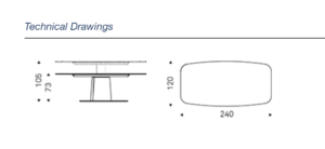 Cattelan Italia Aviator Keramik Lift Dining Table