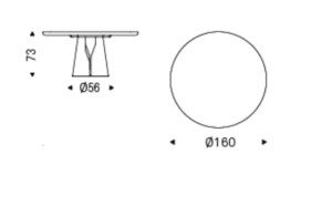 Cattelan Italia Giano Keramik Premium Round Dining Table