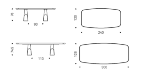 Cattelan Italia Mad Max Keramik Premium Dining Table