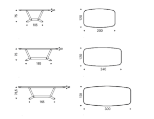 Cattelan Italia Planer Keramik Premium Dining Table 