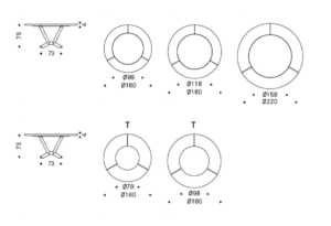 Cattelan Italia Planer Ker-Wood Round Dining Table